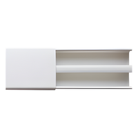 PT-48 - Canaleta de PVC / Dos Vías / 48 x 16 mm / Tramo 2.5 m (8.2 ft) / Auto-extinguible / Resistente UV