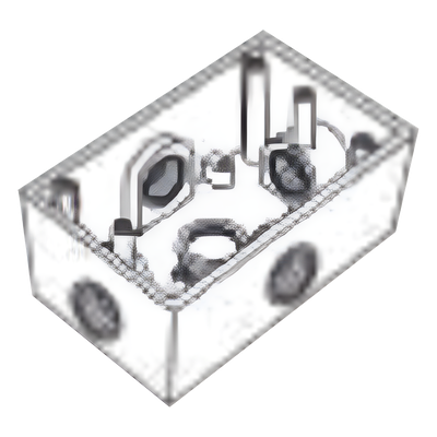 RR-2748 - Caja Condulet FS / 1" (25.4 mm) / Cinco Bocas / Volumen 234.5 cm³ / A Prueba de Intemperie / Certificación UL-CSA