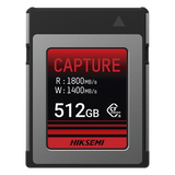 HS-CFE-E300/512G - Memoria CFexpress Tipo B / 512 GB / 1800 MB/s Lectura / 1700 MB/s Escritura / PCIe Gen 3×2 / 8K RAW