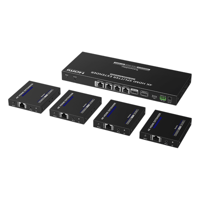 TT-824N - Extensor y Divisor HDMI 1x4 / 4K @ 60 Hz / Hasta 70 m (229.7 ft) / HDR10 / IR Bidireccional / RS232 / PoC