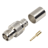 RFT-1216-I - Conector TNC Hembra / Anillo Plegable / Bronce Niquelado / Contacto Oro / Teflón / 9913, 7810A, 8214, CNT-400, RG8/U-SYS, RFLASH-1113