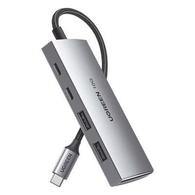30758 - Ugreen 30758 hub de interfaz USB Tipo C 10000 Mbit/s Gris