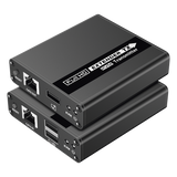 TT223KVM - Kit extensor KVM (HDMI y USB) | 40m a 4k@30Hz  | 70m a 1080P@60Hz | Cat 6, 6a y 7 | CERO LATENCIA | HDR | Salida Loop | Salida de audio de 3.5mm |