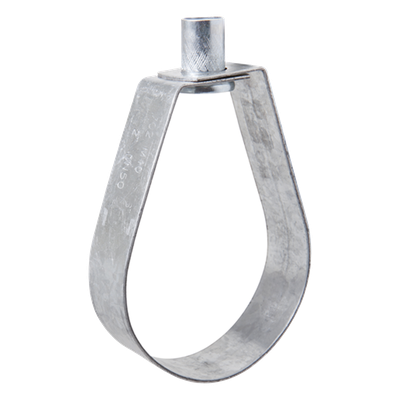 AB-PEP-012 - Abrazadera Tipo Pera / 1/2" (22 mm) / Carga 100 kg / Tuerca 3/8" / Monobloque Sin Tornillos / Cincado Electrolítico 5 micras