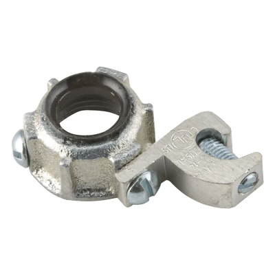 HUB-1214 - Conector para Conduit Rígido IMC / 1 in (25.4 mm) / Hierro Maleable / Orejeta de Conexión a Tierra / UL y CSA