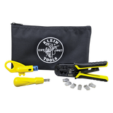 VDV026212 - Kit de Instalación de Cable UTP / Pelacables Radial / Ponchadora Modular / Ponchadora 110 / 6 Conectores RJ45-Cat5E / Estuche con Cierre Relámpago