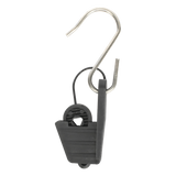 LP-DWC - Tensor para Fibra Óptica / Drop Plana 5x2 mm / Redonda 3 mm / 500 N / 40 g / ABS + Acero Inoxidable 201