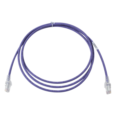 MC6-07-08B - Patch Cord / Cat6 UTP / CM/LS0H / 2.13 m (7 ft) / 26 AWG / Ultra Delgado 5.3 mm / Violeta