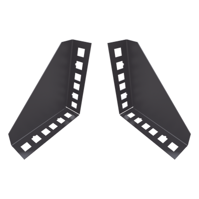 LP-RACK-ADAP - Soporte de Montaje para Rack / 19 pulgadas / 1U Vertical / Capacidad 2U / Carga 10 kg / Pared o Placa
