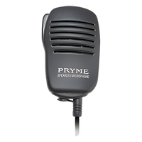 SPM-123 - Micrófono-Bocina de Solapa / Audio Superior / Jack 3.5 mm / Clip Rotatorio 360° / Cable Coiled 10 ft (3.05 m) / Compatible Motorola y Kenwood
