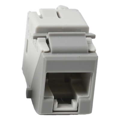 U5-K04NS - Jack Keystone / Cat5e UTP / RJ45 / T568A-B / -10 a 60°C / Color Gris