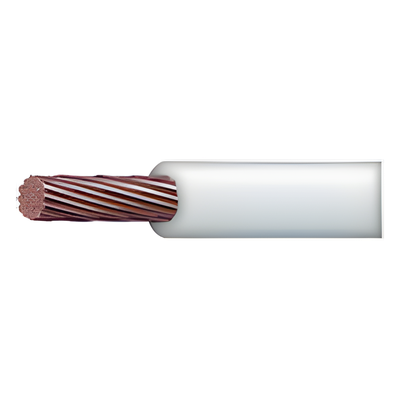 SLY-304-WHT - Cable Eléctrico THW-LS / Calibre 10 AWG / 19 Hilos / 90°C Seco / 75°C Mojado / Venta por Metro / Blanco