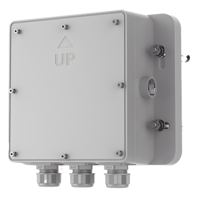 DS-4680ZJ-GP - Caja de Conexiones para Exterior / IP66 / Polímero Anticorrosión / Salida de Tubo 3/4 Integrada / 260 x 237 x 90 mm