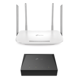 KITONU-EC220G5 - Kit de ONU Gigabit XZ000G3 con Router Router Inalámbrico ISP doble banda AC, Hasta 1167 Mbps, 4 antenas externas omnidireccional, Puertos Gigabit