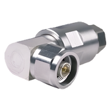 F4-NRHC - Conector RF N Macho / Ángulo Recto / IP68 / 50 Ω / 0–10200 MHz / Cable 1/2" (12.7 mm) / 500 Ciclos