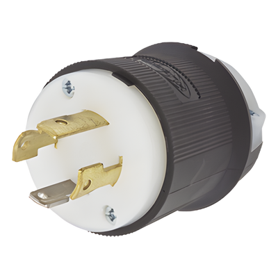 HUB-HBL-2711 - Clavija Industrial con Bloqueo de Media Vuelta / 30 A / 125/250 V CA / 3 Polos 4 Hilos / NEMA L14-30P / 2.75 x 2.33 in (69.85 x 59.18 mm)