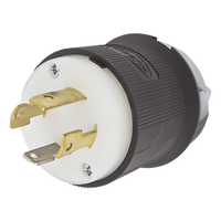 HUB-HBL-2711 - Clavija Industrial con Bloqueo de Media Vuelta / 30 A / 125/250 V CA / 3 Polos 4 Hilos / NEMA L14-30P / 2.75 x 2.33 in (69.85 x 59.18 mm)