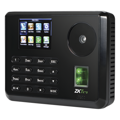 P160 - Terminal Biométrica de Palma y Huella / 600 Palmas / 3,000 Huellas / Pantalla Táctil 2.8" / TCP-IP USB / 100,000 Eventos / 10,000 Tarjetas
