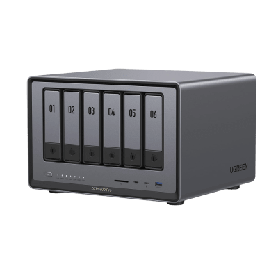 Ugreen DXP6800 Pro NAS Escritorio Intel® Core™ i5 8 GB DDR5 Gris, Negro