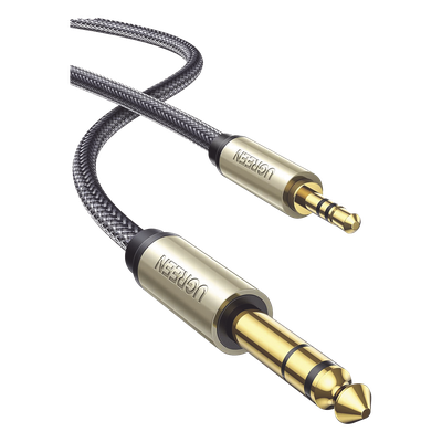 10625 - Ugreen 10625 cable de audio 1 m 2 x 6,35mm 3,5mm Negro