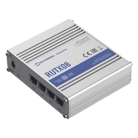 RUTX08 - Router Industrial Ethernet VPN / 4 Puertos Gigabit / Quad-Core 717 MHz / 256 MB RAM / RMS / -40°C a 75°C (-40°F a 167°F)