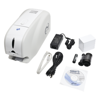 SMART30-SK - kit impresora de tarjetas PVC/ Una Cara / Incluye Cinta Full Color, Software, 100 tarjetas PVC, Kit limpieza