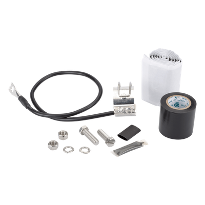 SG12-06B2A - Kit de Aterrizaje para Cable Coaxial 1/2" / Longitud 24" (2 ft) / Acero Inoxidable / Terminal Dual / MIL-STD e IEC