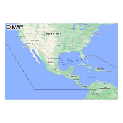 M-NA-Y205-MS - Carta Náutica Digital / América Central y Caribe / Identificación de Profundidades / Easy Routing / Fotografía Aérea / Mareas y Corrientes / Vista 3D Ultra Resolución