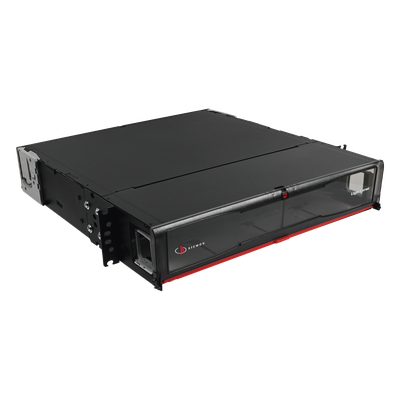 LVE-2U-MD-P01A - Distribuidor de Fibra Óptica de Alta Densidad / 19' Rack / 2 UR / 192 Fibras / 8 Placas Plug and Play / 1.58 ft (48.26 cm)