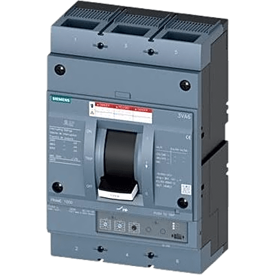 3VA66106HL320AA0 - Interruptor Termomagnético 480V 3X1000A, Sin zapatas principales.