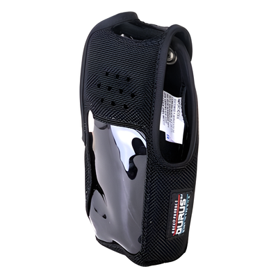 2806-BC - Funda de Nylon, clip metálico /cinto, capuchón con broches /botones y visor frontal para NX-410K2 y NX-411K2.
