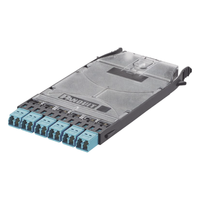 FHSXN-12-10N - Cassette de Fibra Óptica / 6 Puertos LC Duplex / 12 Fibras OM3 / Alta Densidad / Color Azul