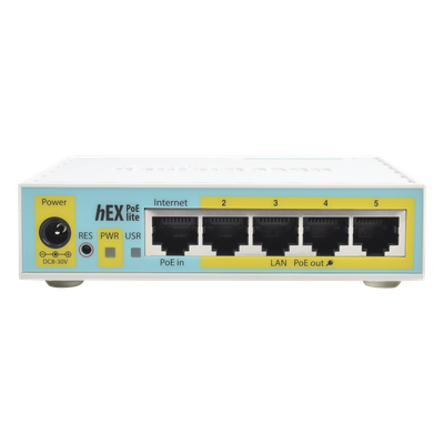 RB750UPR2 - Mikrotik hEX PoE lite router Ethernet rápido Blanco