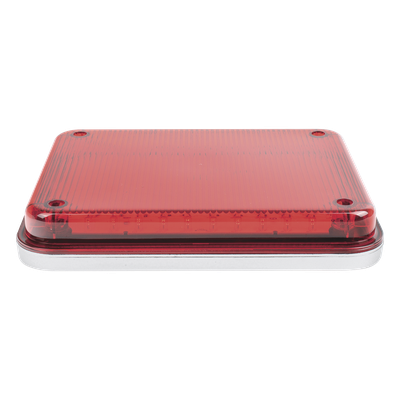 XLTE515R - Luz de Advertencia LED / 104 LEDs / 9x7" / 12 VCC / 1 A Máx / 10 Patrones de Destello / Montaje Permanente / Rojo