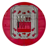 WAV-CRL - Base AV inalámbrica direccionable / Montaje en techo / Color rojo / Red malla Clase A / Serie L System Sensor / Paneles ES-200X, MS-9600