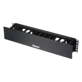 WMPHF2E - Organizador de Cables Horizontal / 2UR / 19in / Frontal con Tapa Extendida / ABS