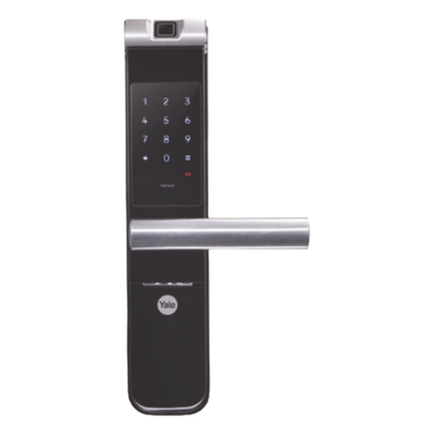 MX89796 - Cerradura Electrónica Autónoma / Biométrica y Teclado / 100 Usuarios / Puertas 35 a 90 mm / Salida Antipánico / Alarma de Intrusión