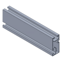 N00015 - Riel de Aluminio para Montaje Fotovoltaico / Serie 6000 / 4.72 m (15.5 ft) / 3.74 kg por Pieza / Compatible con Techos Planos e Inclinados