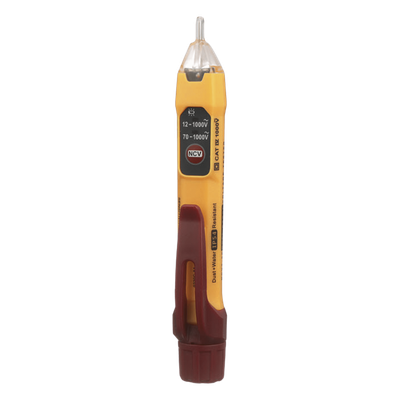 NCVT-2P - Detector de Voltaje sin Contacto / Rango Dual 12-1000 VCA / Indicadores Visuales y Audibles / CAT IV 1000 V / Apagado Automático / IP54