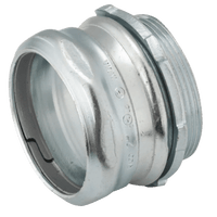 HUB-2940 - Conector de Compresión para Conduit EMT / Acero Galvanizado / 2-1/2 Pulgadas / Pared Delgada / Hermético al Concreto / 600V / Certificado UL y CSA