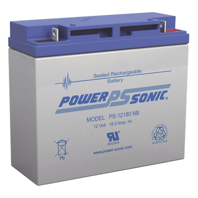 PS-12180-NB - Batería de Respaldo AGM/VRLA / 12V / 18 Ah / Terminales NB / Vida Útil 5 Años / Libre de Mantenimiento