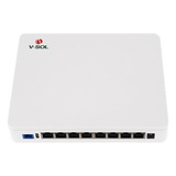 ICT3310DPS-8G2NAC - ONU Dual EPON/GPON / 8 Puertos PoE 802.3at Gigabit / Wi-Fi Doble banda 2.4 y 5 GHz / 1 Puerto SC/UPC / 130W / 0.64 x 0.52 x 0.10 ft