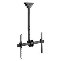 PLB-CE946-01S - Soporte de Techo para Pantalla / VESA 200x200 a 600x400 / 37" a 70" / Carga 50 kg (110 lbs) / Extensión 560 a 910 mm (22" a 35.8") / Inclinación 0° a -25° / Giro 360°