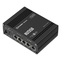 RUTX50 - Router Industrial / 5G 3.3Gbps / Dual SIM / Wi-Fi 5 802.11ac Wave2 / 5x Gigabit Ethernet / -40°C a 75°C / 1.08 ft x 5.12 in x 4.33 in