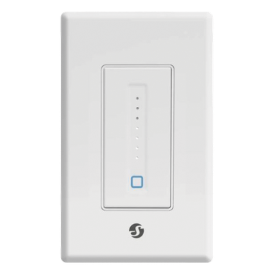 SHELLYPLUSWALLD - Interruptor Atenuable de Pared / Wi-Fi 2.4 GHz / 400 W Incandescente / Control Táctil / -20°C a 40°C / Compacto 104x44x39 mm