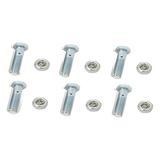 TORN-TZ30G - Paquete de tornillos con tuercas / Acero inoxidable 1/4 x 1 1/4 pulg / 6 piezas / Incluye arandelas reforzadas