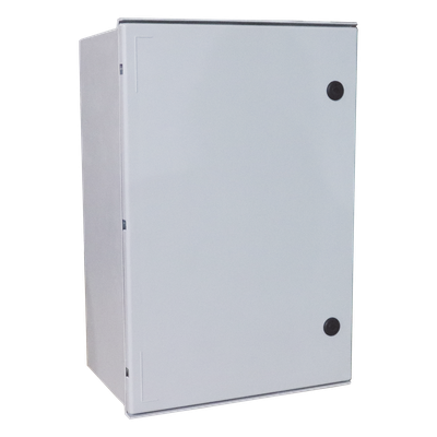 PST-6080-30P - Gabinete de Poliéster IP65 / 600 x 800 x 300 mm / Carga 25 kg / Placa Trasera 581 x 705 mm / Cerradura con Llave / Uso en Intemperie
