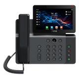 V66 - Teléfono IP Empresarial / Pantalla Táctil 7" / Wi-Fi 6 / Bluetooth 5.4 / 20 Líneas SIP / Cámara 1080p / PoE / Material Antibacterial