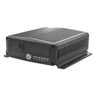 XMR406NAHD - DVR Móvil / 4 Canales AHD + 2 Canales IP / H.265 / Chip IA Embebido / 4G + GPS / Almacenamiento Micro SD 1 TB + SSD M.2 2 TB