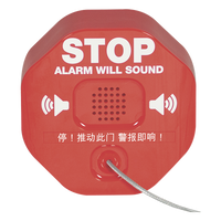 STI-6200 - Alarma para Extintor / Sirena 95/105 dB / Detección por Remoción / Alimentación Dual 9V y 12-24 VDC / Carcasa de Policarbonato